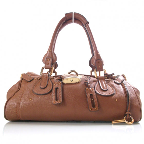 Chloe Leather Paddington Satchel Cognac 1 of 17