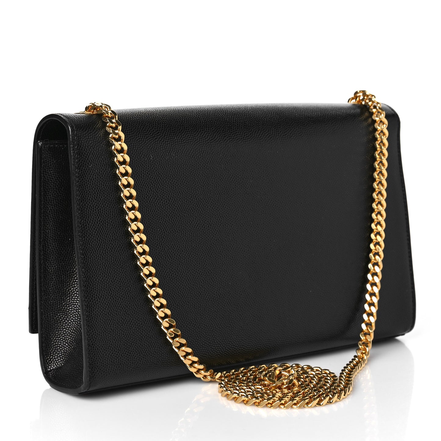 Grain De Poudre Medium Classic Monogram Kate Satchel Black
