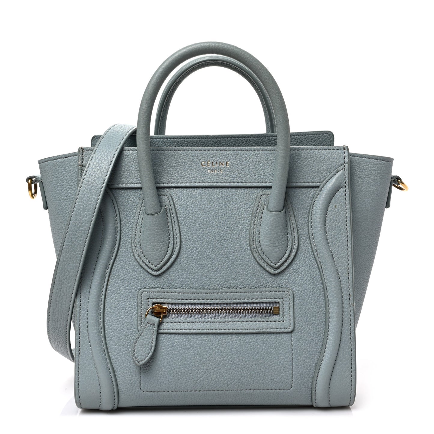 Drummed Calfskin Nano Luggage Cloud