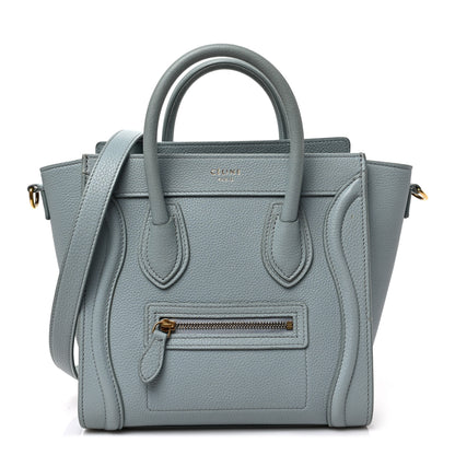 Celine Drummed Calfskin Nano Luggage Cloud 1 of 8