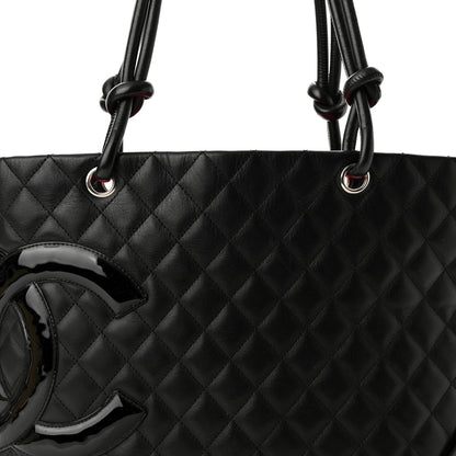 Chanel Calfskin Quilted Large Cambon Tote Black 7 of 11