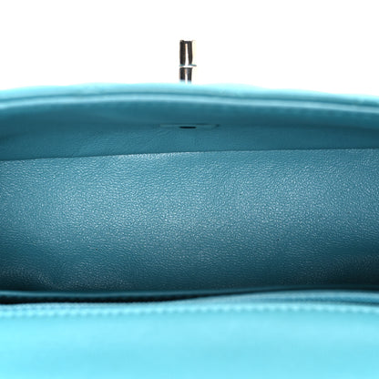 Chanel Lambskin Quilted Mini Rectangular Flap Light Blue 5 of 10