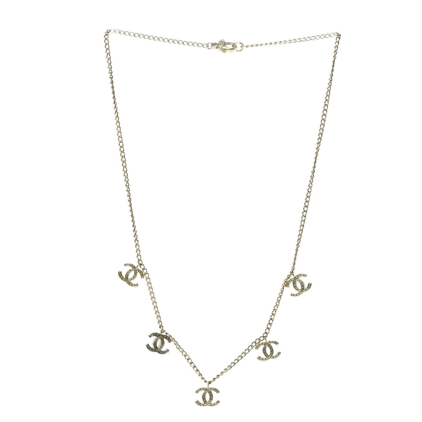 CC Chain Short Necklace Gold