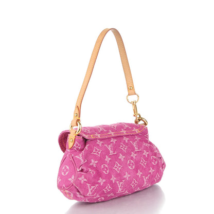 Louis Vuitton Monogram Denim Mini Pleaty Fuchsia 3 of 7