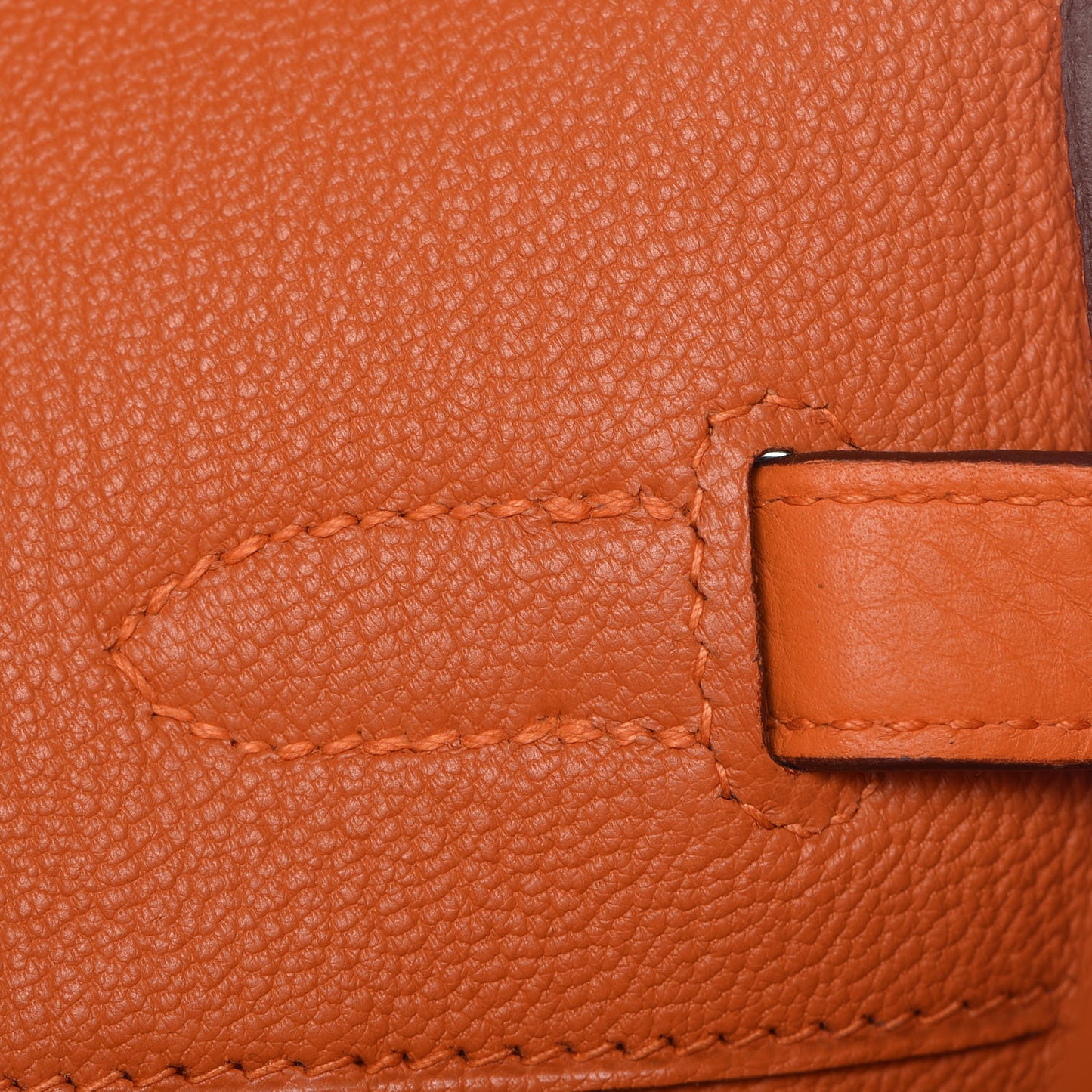 Taurillon Clemence Birkin 35 Orange