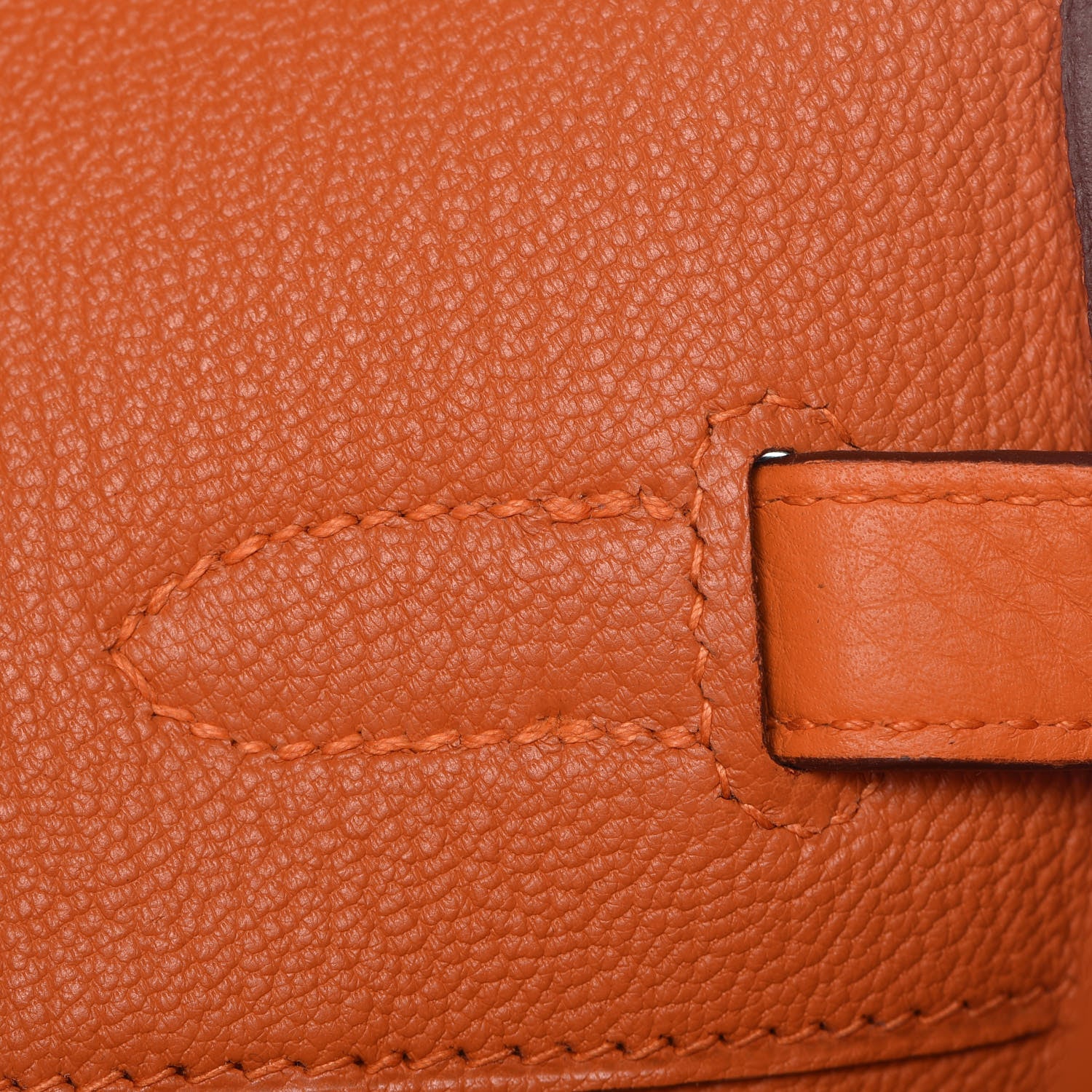 Hermes Taurillon Clemence Birkin 35 Orange 25 of 41