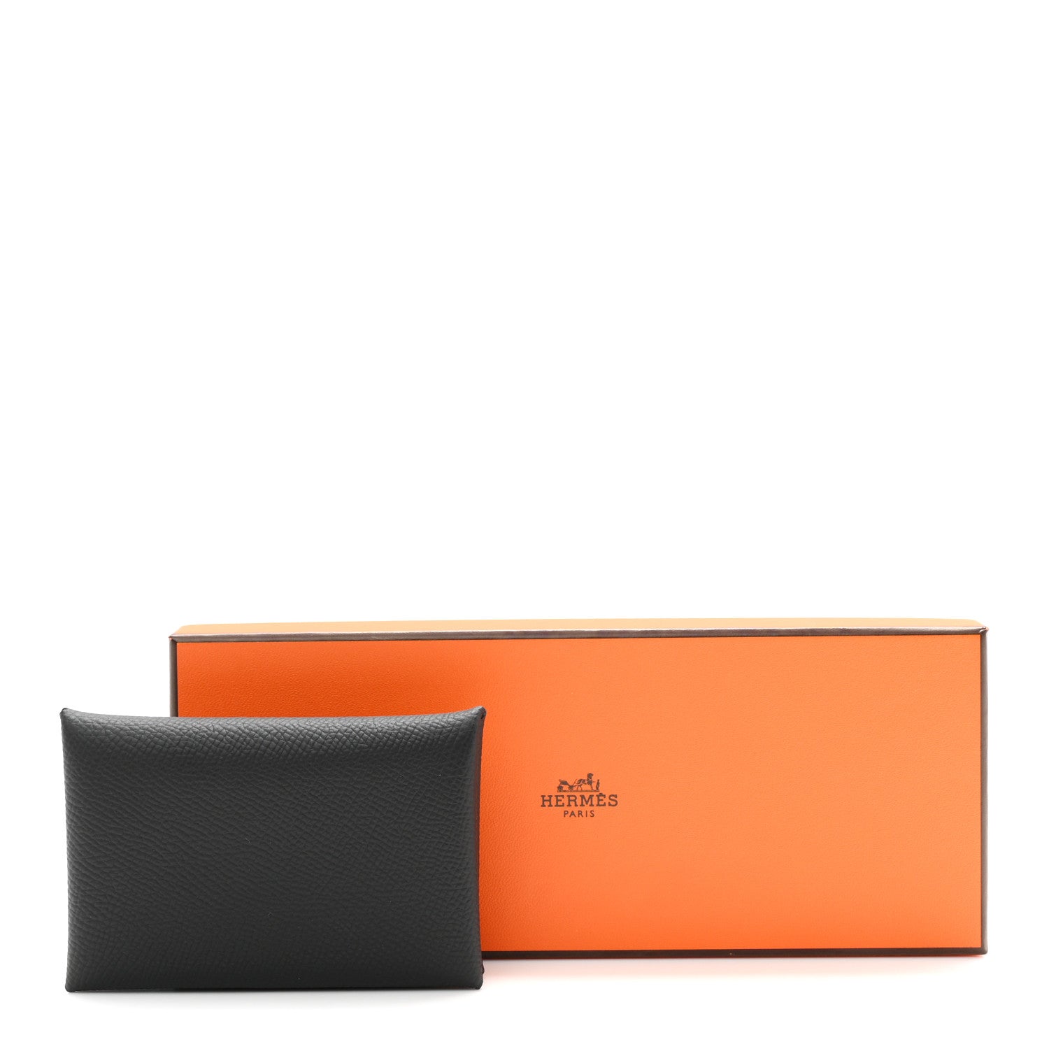 Hermes Epsom Calvi Card Case Black 8 of 8