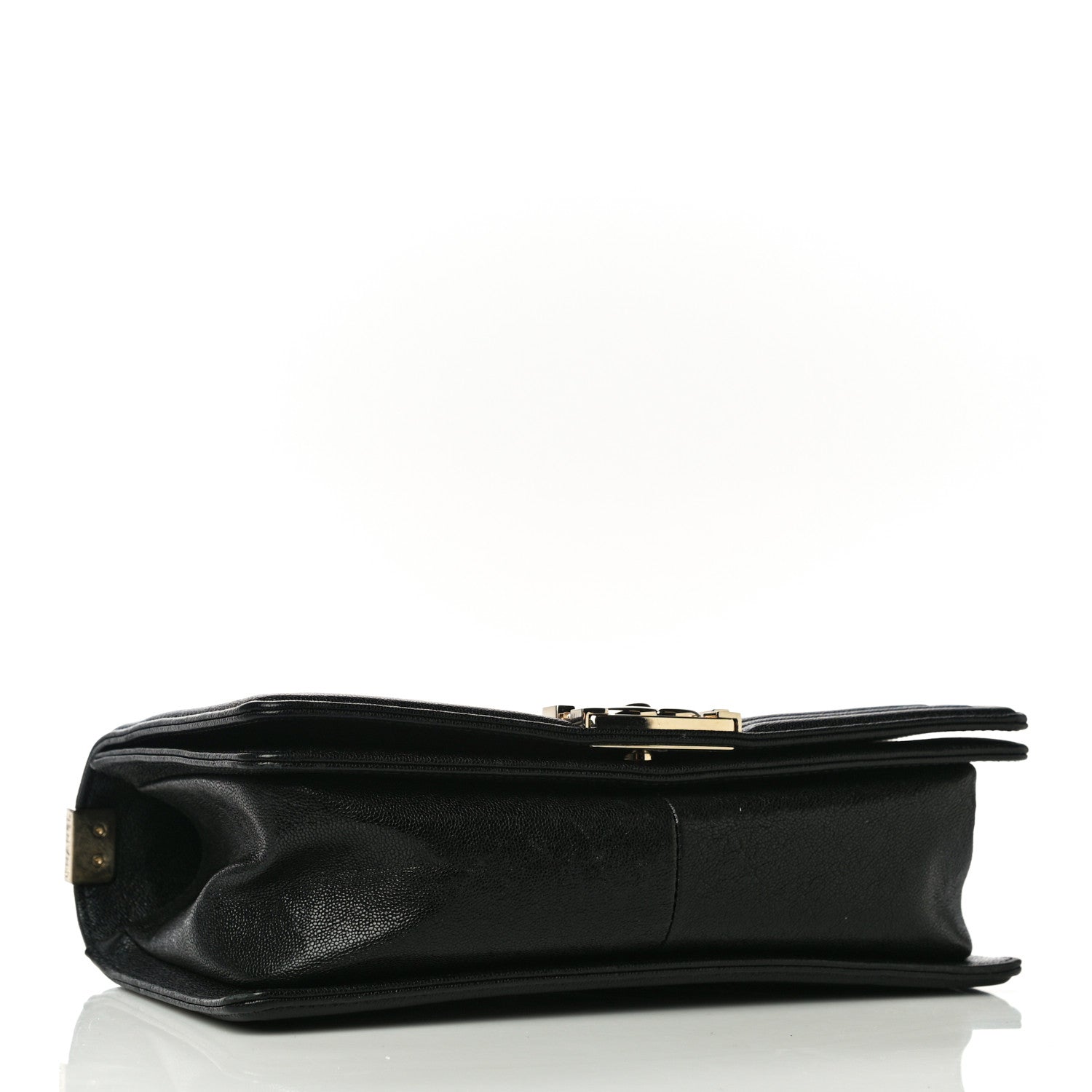 Chanel Caviar Chevron Quilted Medium Boy Flap Black 4 of 11