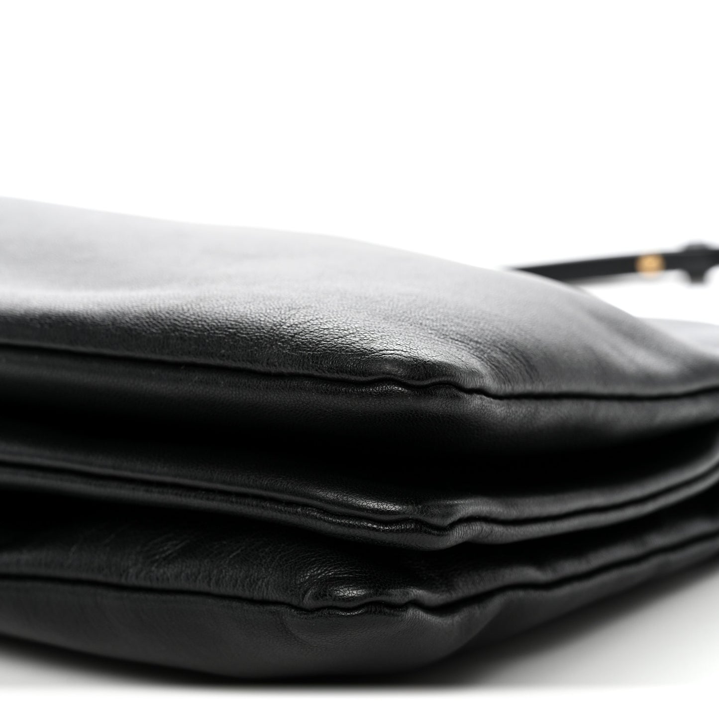 Lambskin Large Trio Crossbody Bag Black