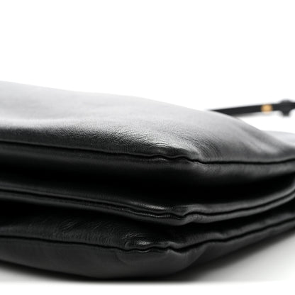 Celine Lambskin Large Trio Crossbody Bag Black 11 of 12