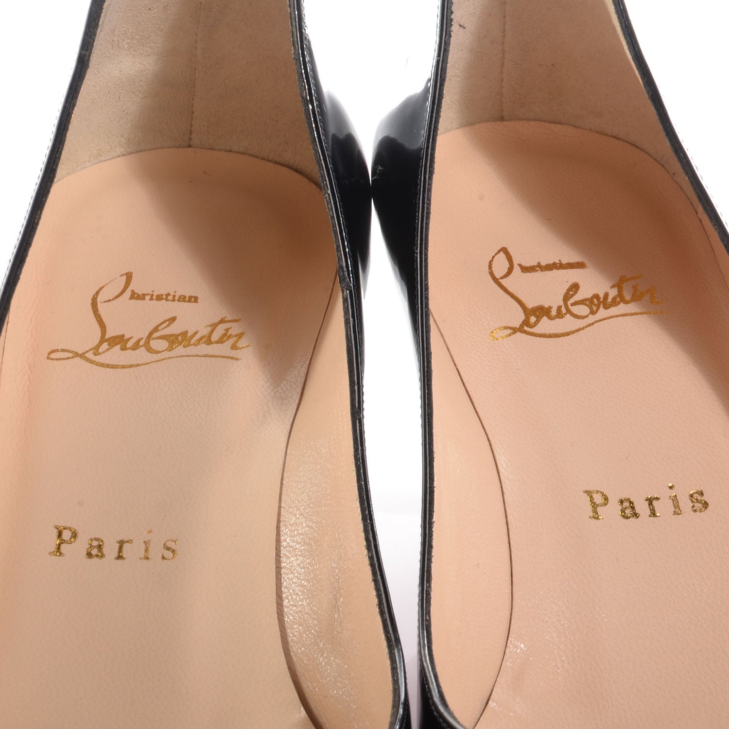 Christian Louboutin Patent Croisette 45 Pumps 37 Black 3 of 7