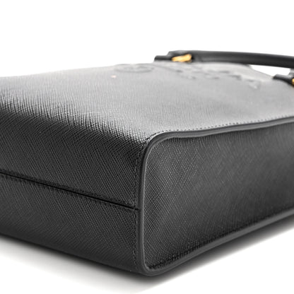 Prada Saffiano Lux Small Shoulder Bag Black 9 of 9