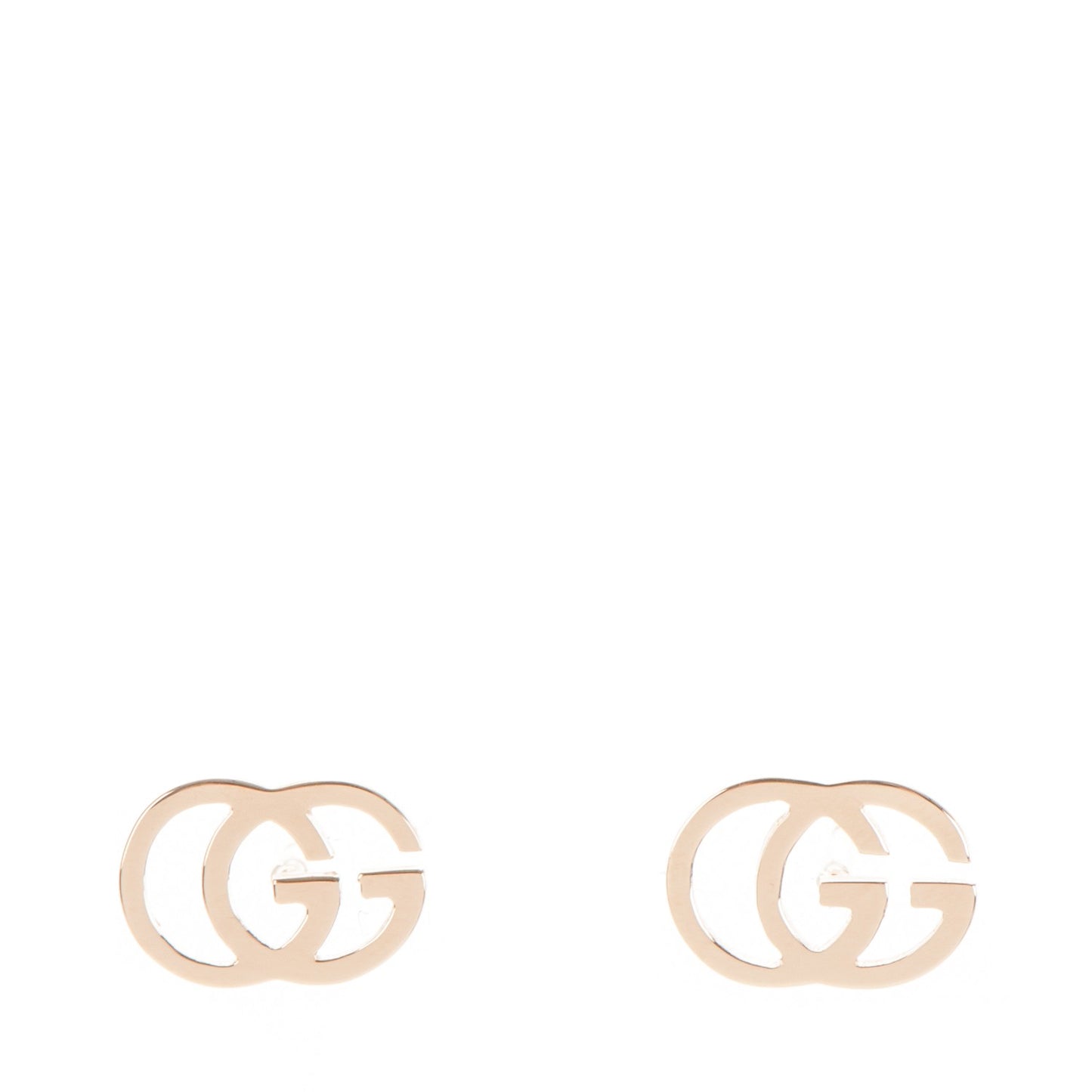 18K Yellow Gold GG Tissue Stud Earrings