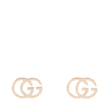 Gucci 18K Yellow Gold GG Tissue Stud Earrings 1 of 5