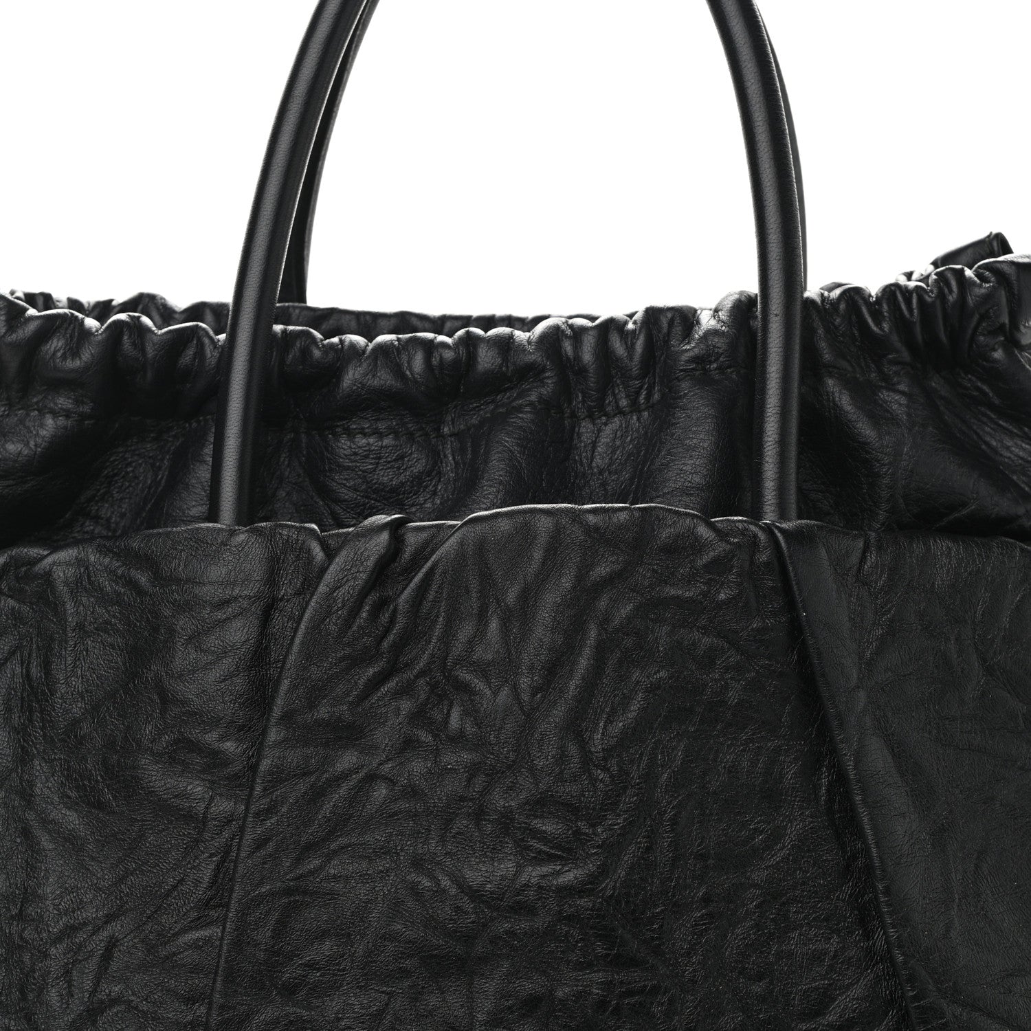 Dolce & Gabbana Lambskin Drawstring Shoulder Bag Black 8 of 10