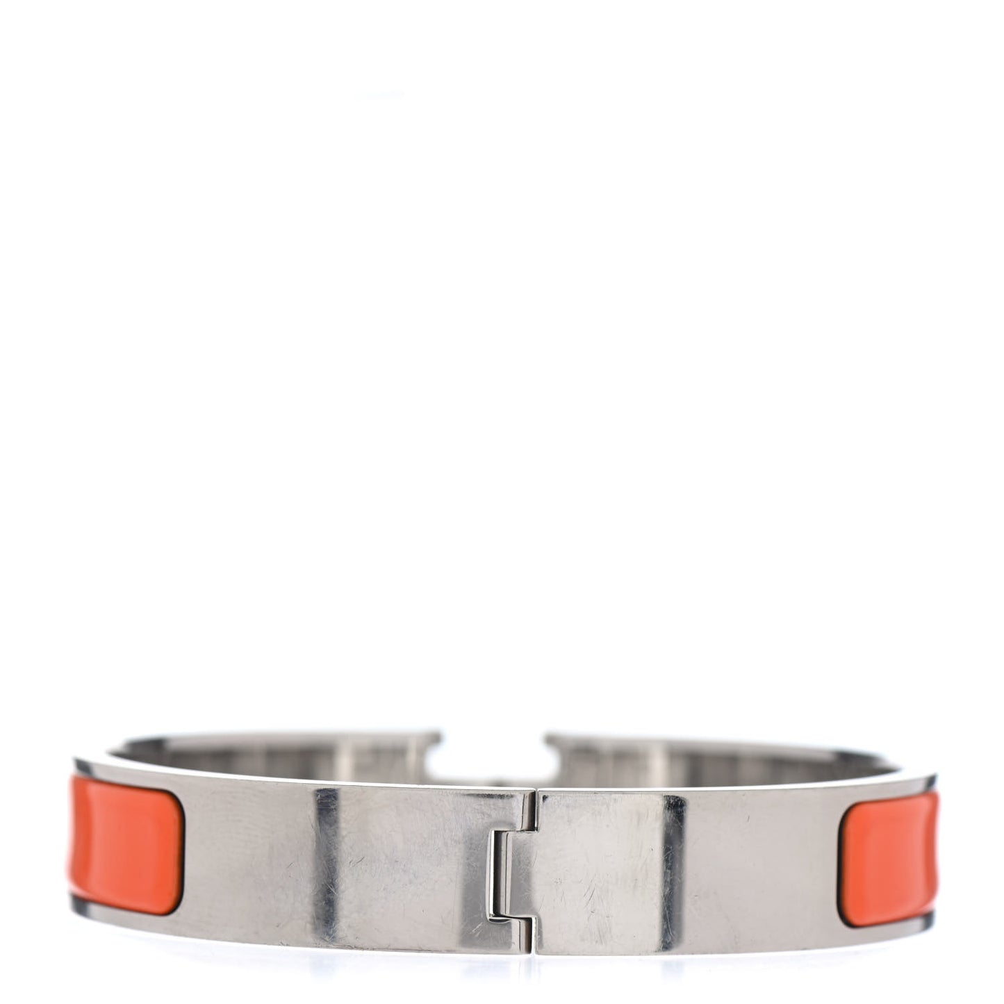 Enamel Narrow Clic Clac H Bracelet PM Orange