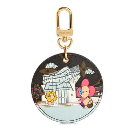 Louis Vuitton Monogram 2022 Christmas Animation Seoul Bag Charm Key Ring Light Pink 1 of 3