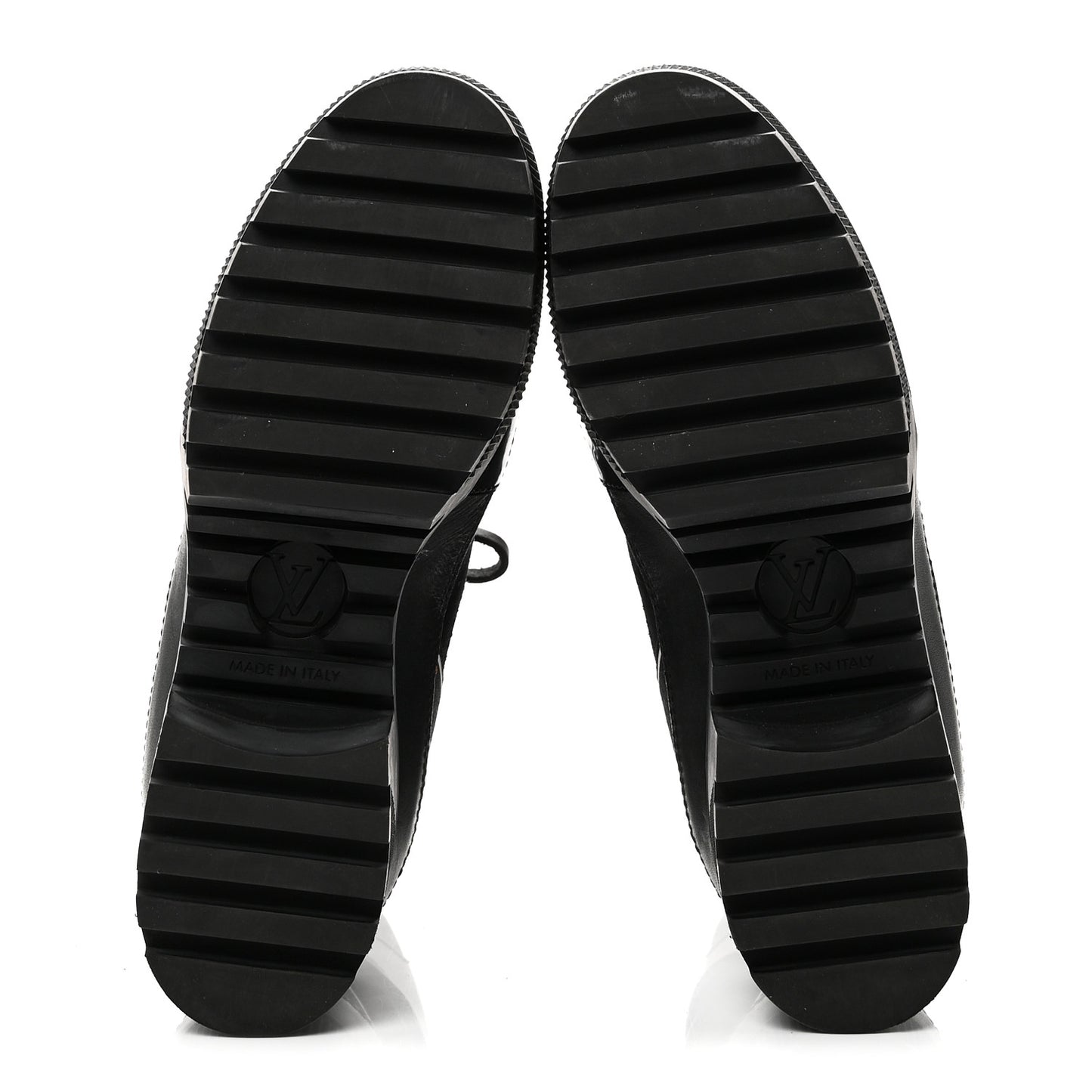 Suede Calfskin Mesh Logo Laureate Platform Desert Boots 37 Black