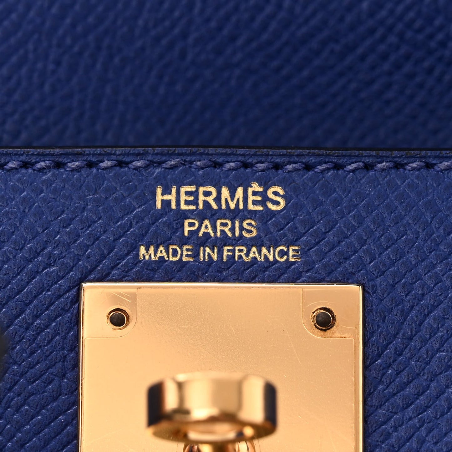 Epsom Kelly Sellier 28 Bleu Electrique