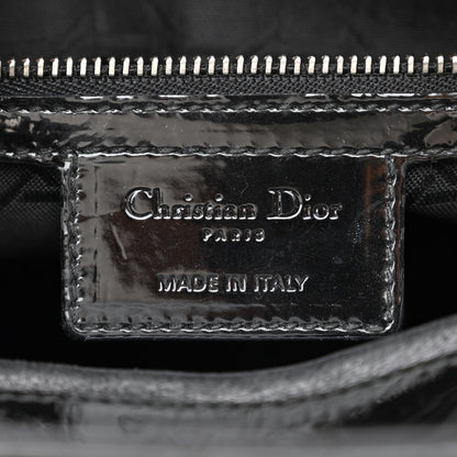 Christian Dior Patent Cannage Large Lady Dior Black 6 of 10