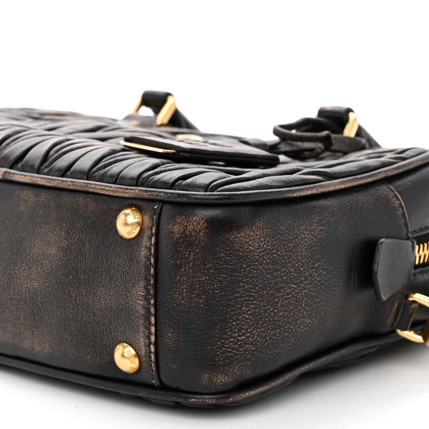 Nappa Matelasse Arcadie Top Handle Bag Sand Coffee
