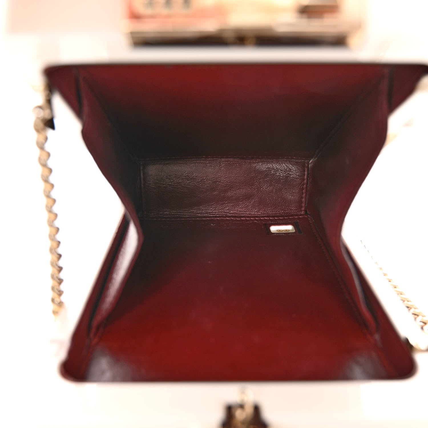 Chanel Plexiglass Patent Evening In The Air Mini Trolley Minaudiere Clutch Black White 5 of 14