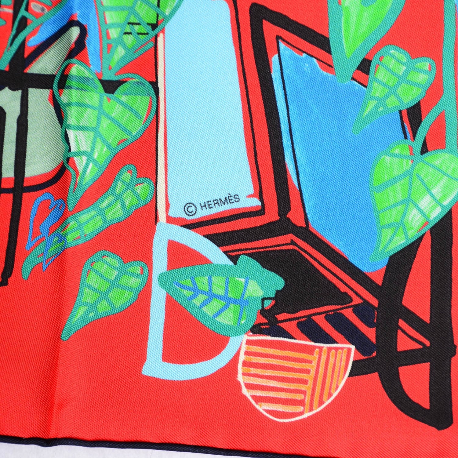 Hermes Silk Modernisme Tropical Scarf 90 3 of 5