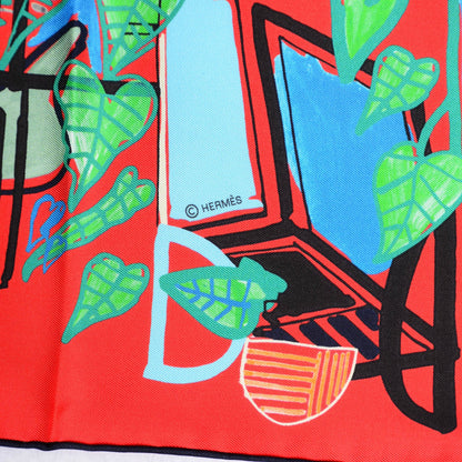 Hermes Silk Modernisme Tropical Scarf 90 3 of 5