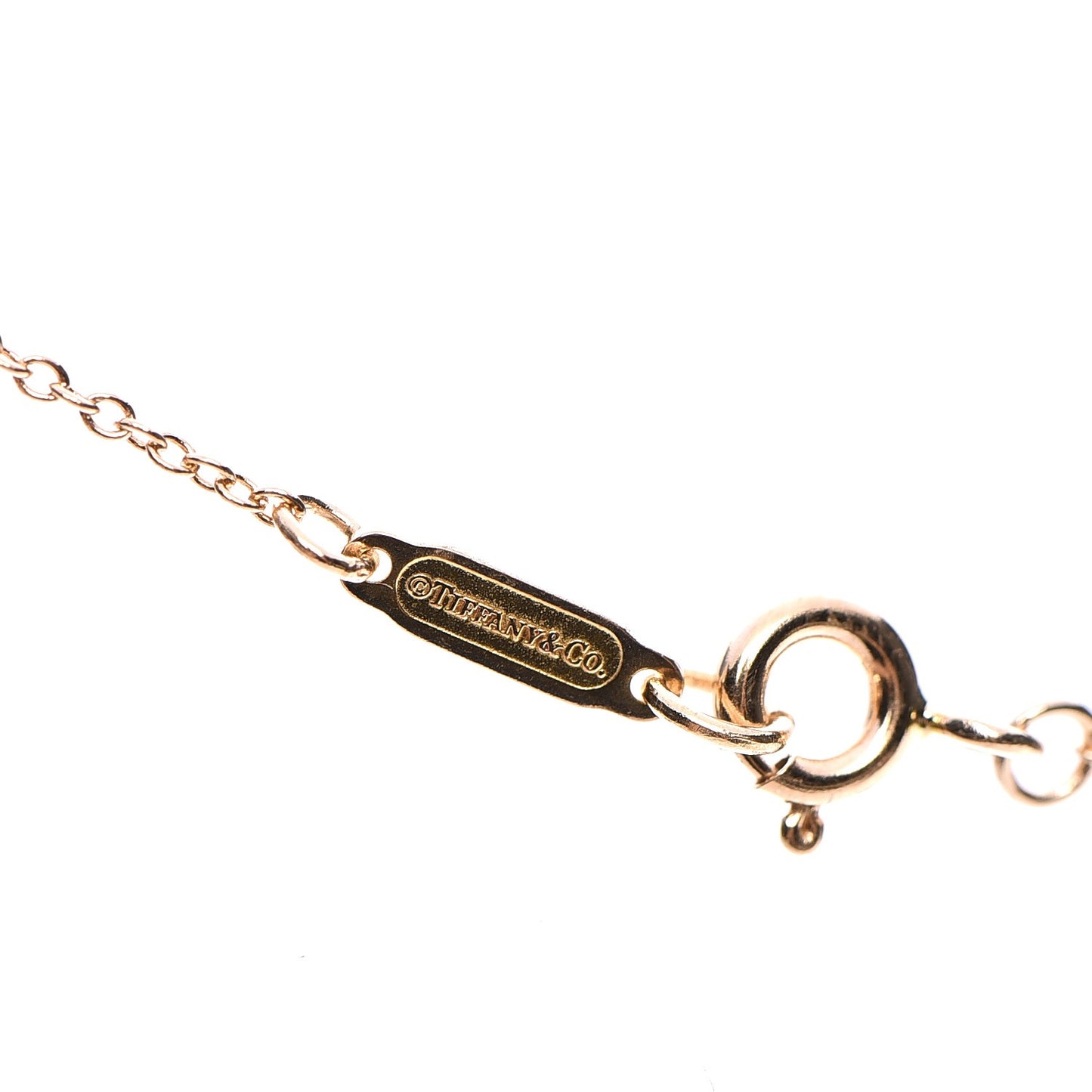 18K Rose Gold Mini Heart Key Pendant Necklace