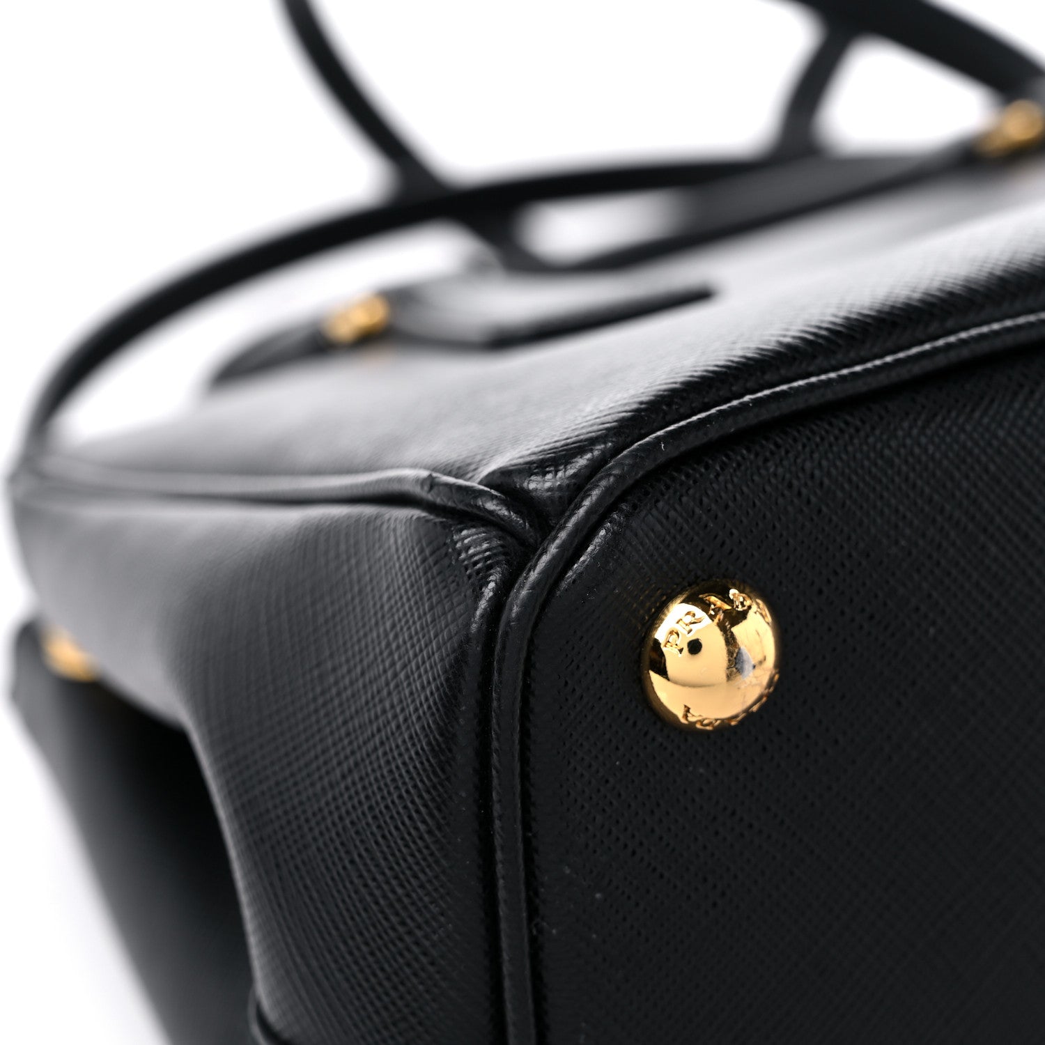 Prada Saffiano Mini Galleria Double Zip Tote Black 9 of 12