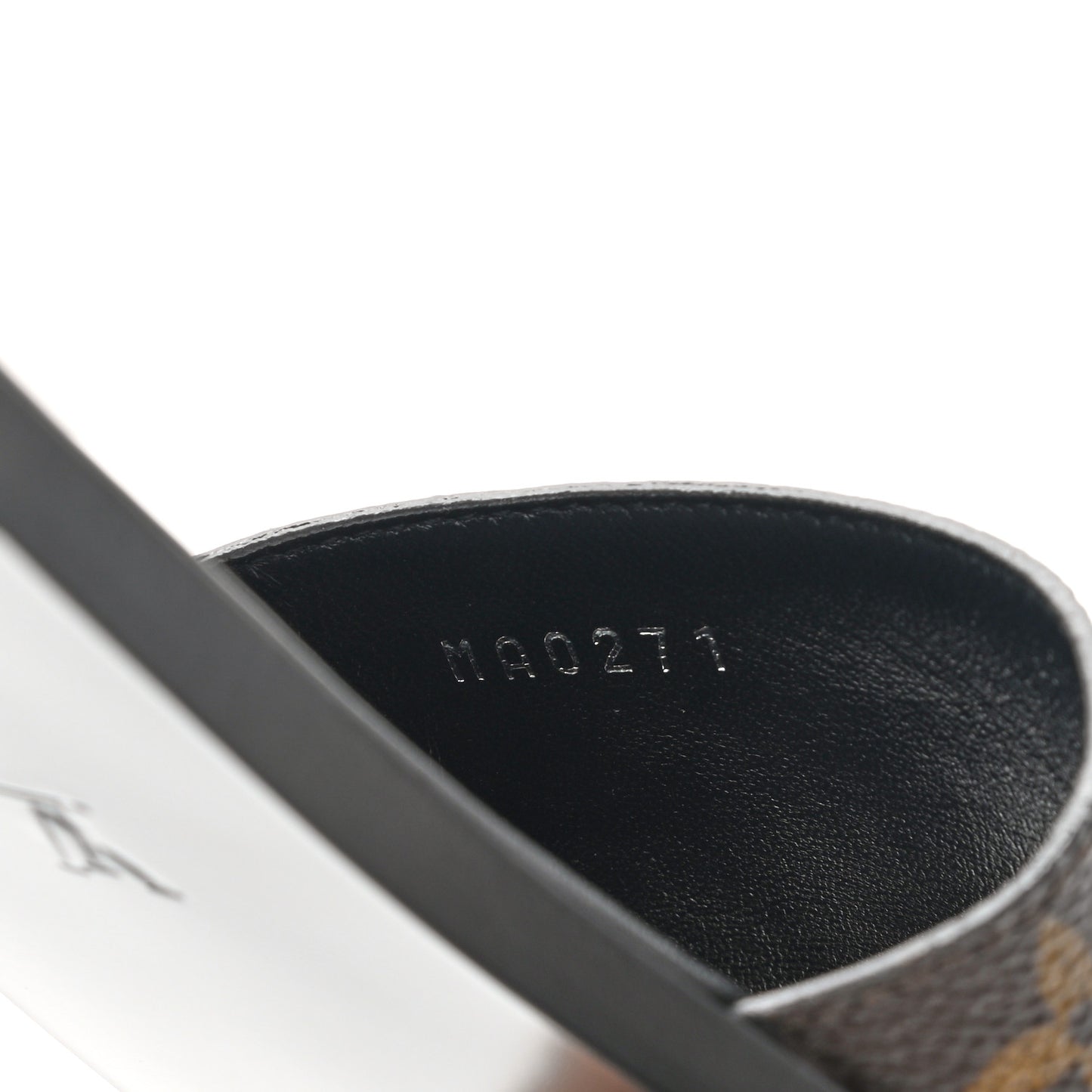 Patent Monogram Lock It Flat Mules 39