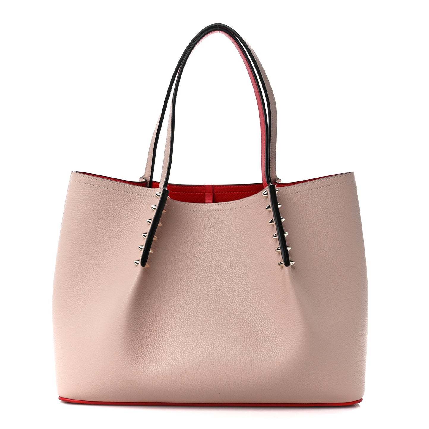 Calfskin Spiked Small Cabarock Shopper Tote Rose De Chine