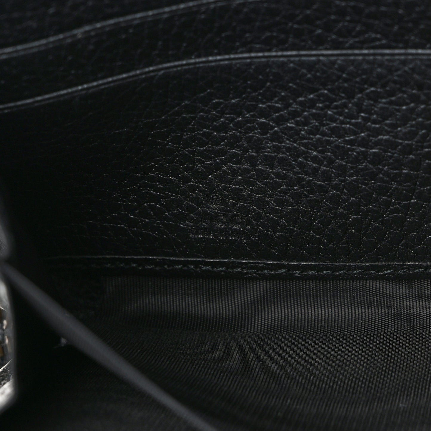 Calfskin Butterfly Zip Around Wallet Black