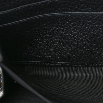 Gucci Calfskin Butterfly Zip Around Wallet Black 6 of 11