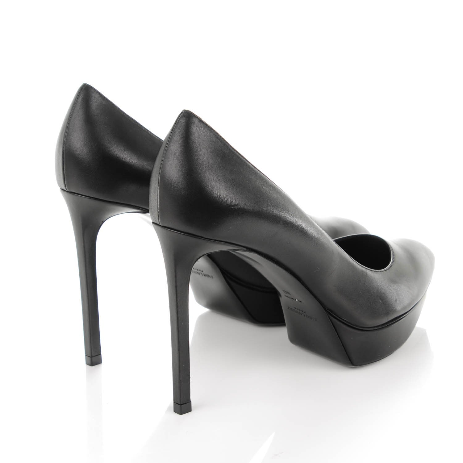 Saint Laurent Calfskin Classic Janis 80 Escarpin Pumps 40 Black 4 of 8