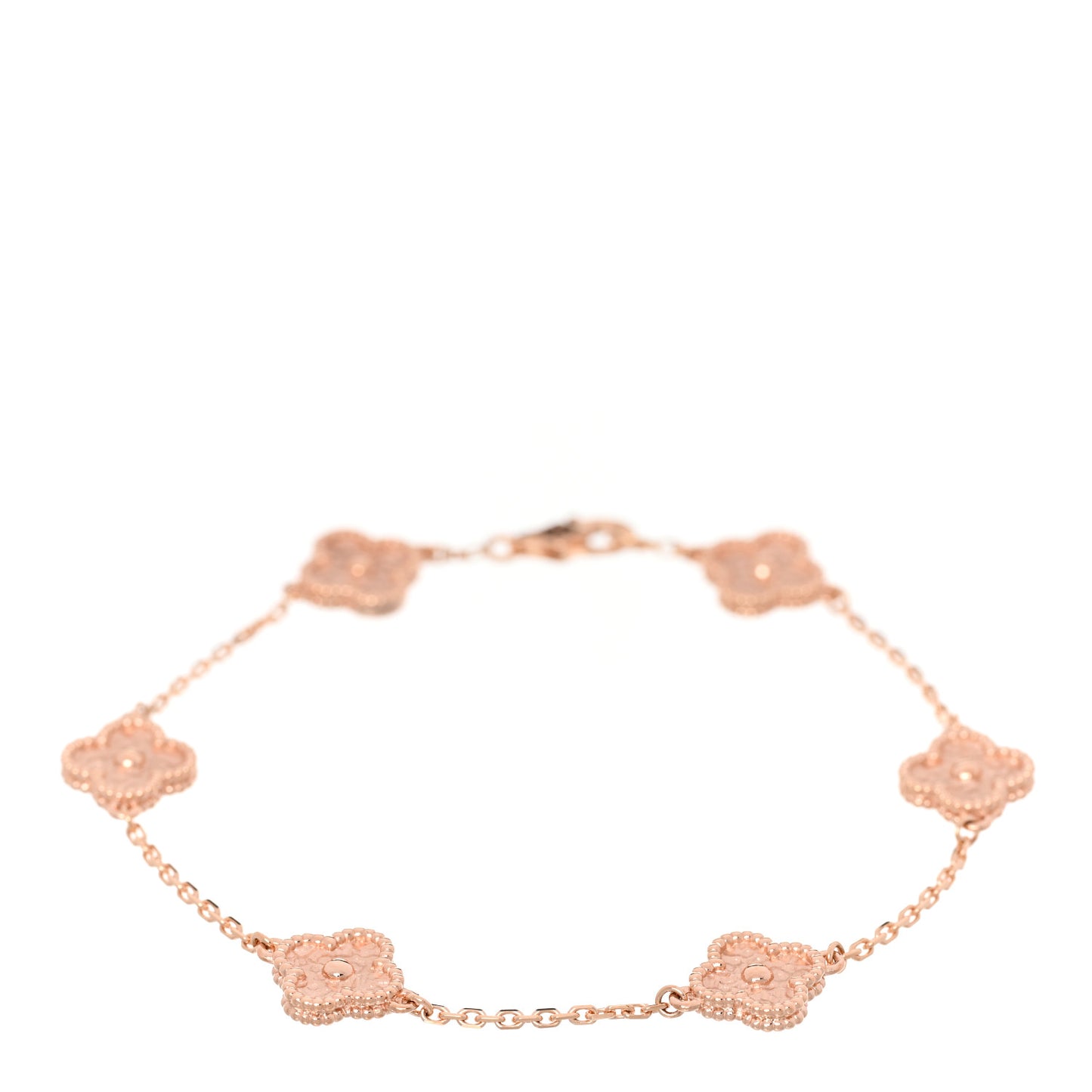 18K Rose Gold 6 Motifs Sweet Alhambra Bracelet