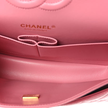 Chanel Caviar Quilted Medium Double Flap Pink 5 of 9