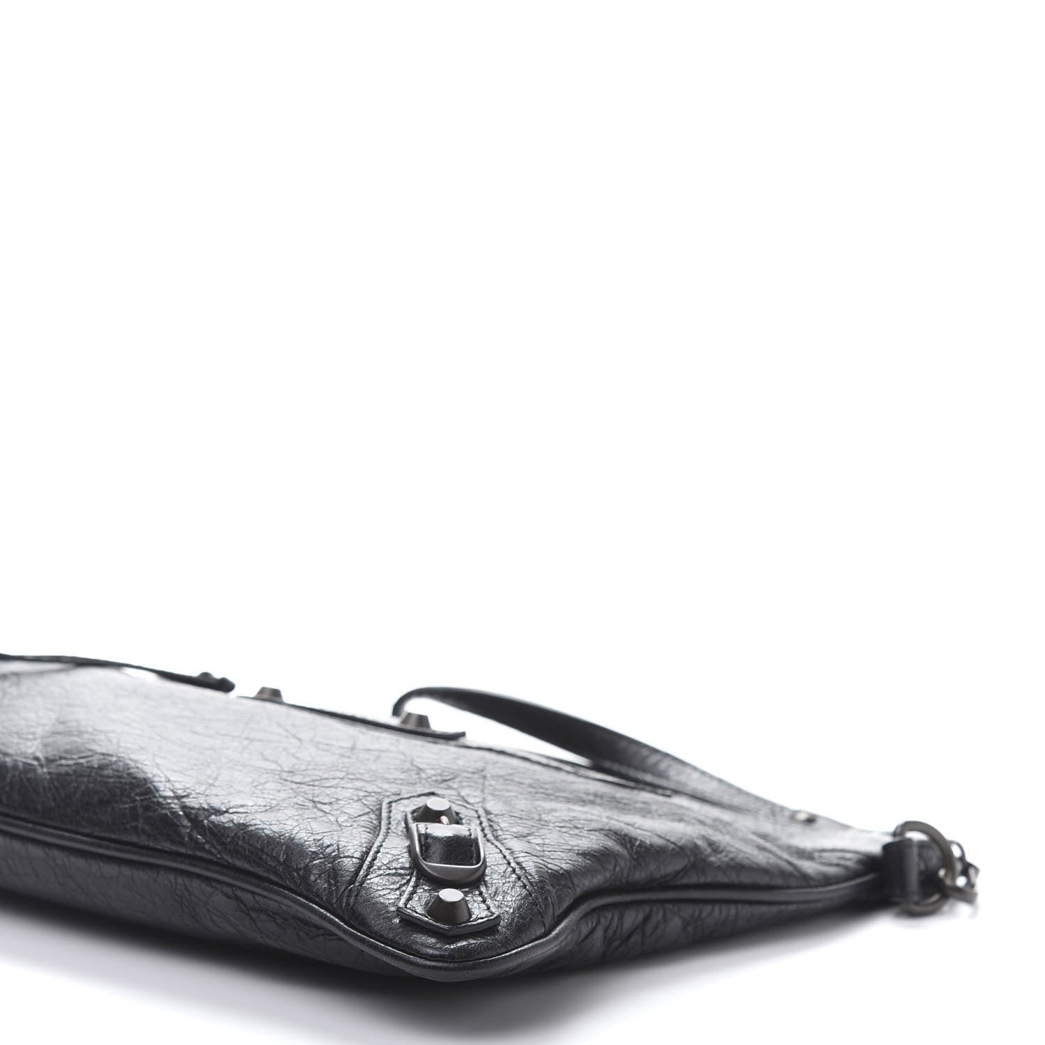 Balenciaga Agneau Classic Hardware Flat Handle Clutch Black 7 of 10