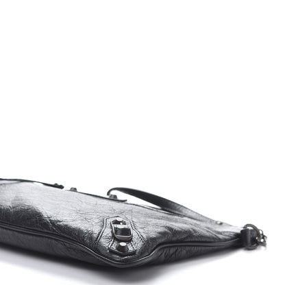 Balenciaga Agneau Classic Hardware Flat Handle Clutch Black 7 of 10