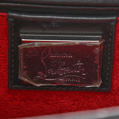 Christian Louboutin Calfskin Baby Sweety Charity NV Shoulder Bag Black 7 of 12