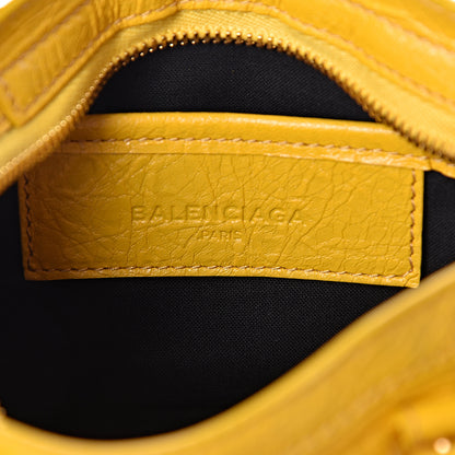 Balenciaga Agneau Classic Gold Hardware Nano City Jaune Epi 7 of 11