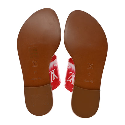 Louis Vuitton Monogram Escale Palma Sandals 37 Rouge 5 of 9