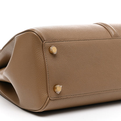 Celine Grained Calfskin Medium 16 Top Handle Bag Beige 9 of 14