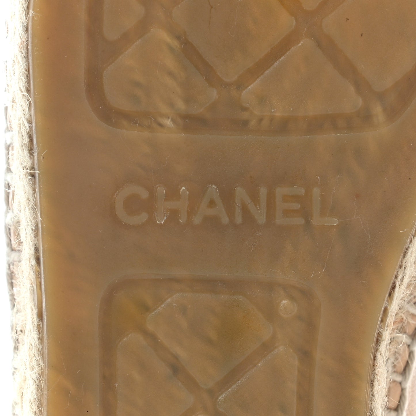 Lambskin CC Espadrilles 39 Beige Black