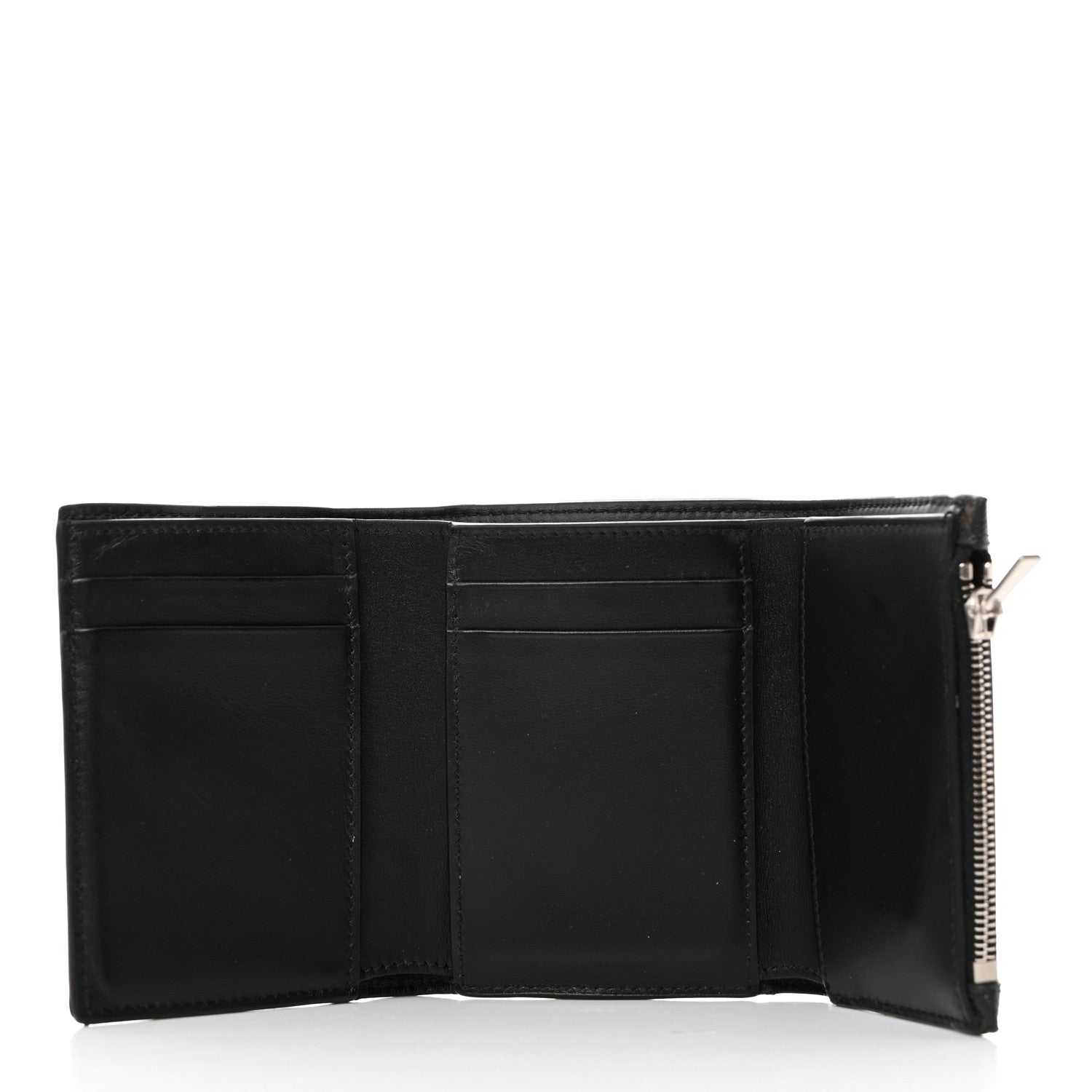 Celine Canvas Triomphe Medium Strap Wallet Black 5 of 7