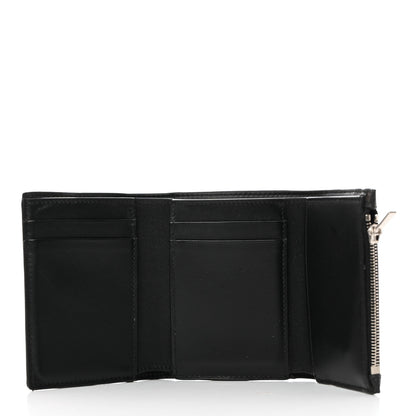 Celine Canvas Triomphe Medium Strap Wallet Black 5 of 7