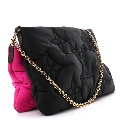Louis Vuitton Econyl Monogram Pillow Maxi Multi Pochette Accessories Black Fuchsia 3 of 11