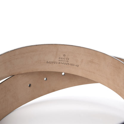 Gucci GG Plus Monogram Niagara Lux Calfskin Interlocking G 40mm Belt 105 42 Beige Ebony Cocoa 5 of 5