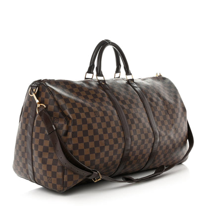 Louis Vuitton Damier Ebene Keepall Bandouliere 55 2 of 10