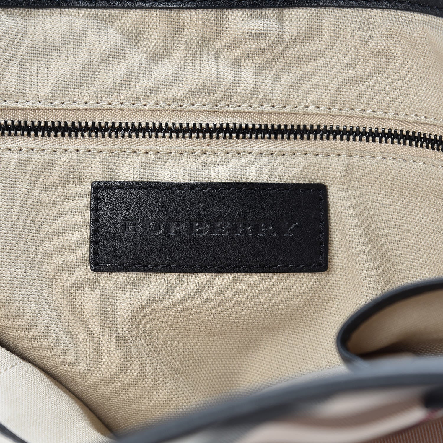 Burberry Nova Check Mega Stud Nickie Tote Black 6 of 14